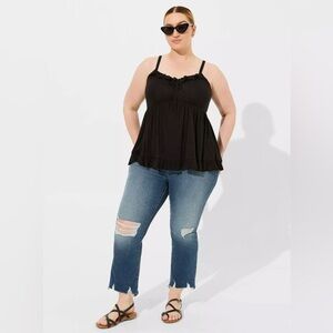Torrid black Textured Sleeveless cami